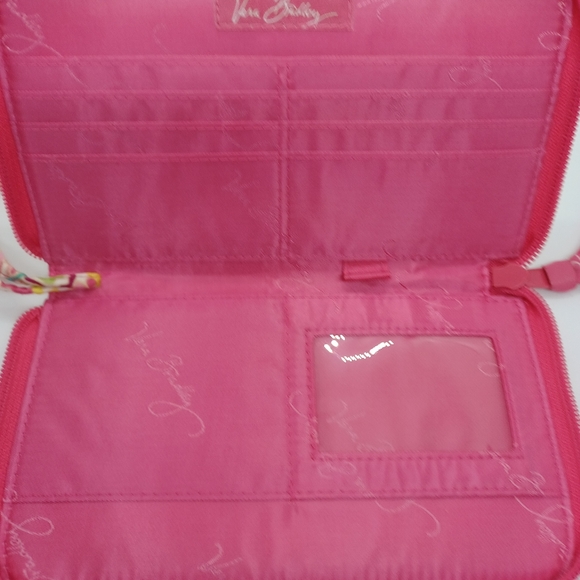 Vera Bradley Capri Melon Zip Around Wallet Wristlet - Picture 3 of 3